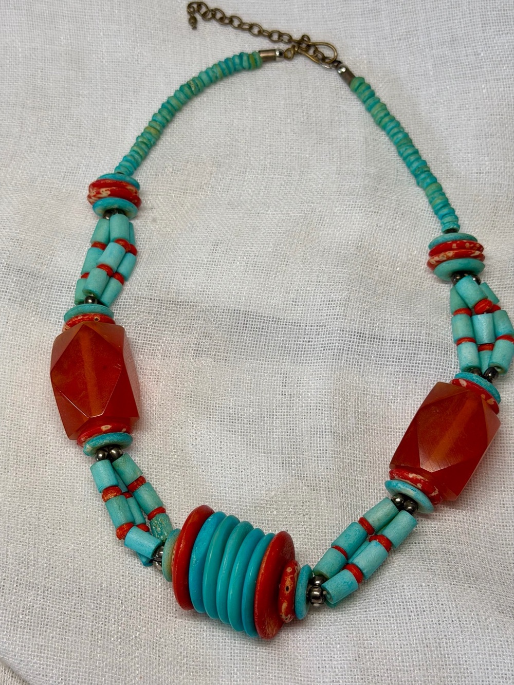 Vintage Bakelite Santo Domingo Pueblo depression-era Necklace 30’s Kewa
